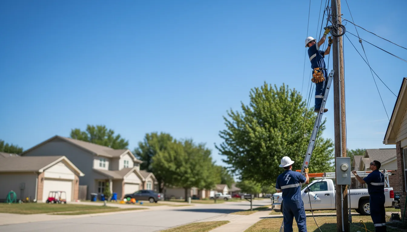 Residential electrician providing installation services in Naples, ME